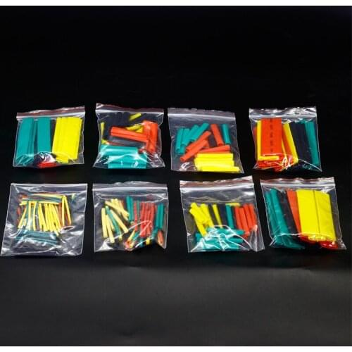 328pcs 2:1 heat shrinkable tube 8 sizes multi-color wire casing set