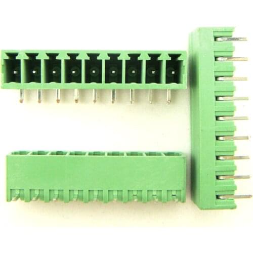 50pcs/lot) 15EDGRC-3.81-9P Bend Pin Terminal Block Connector Plug-in Pluggable type free shipping