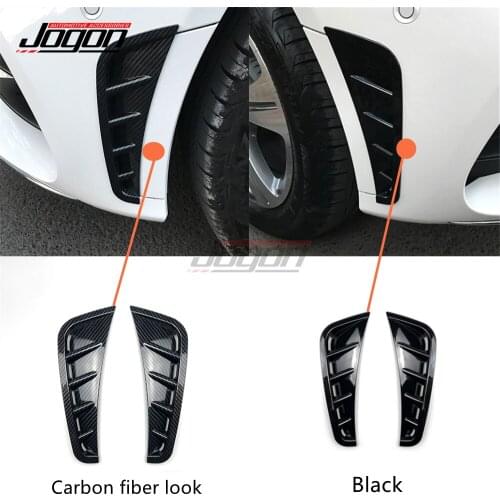 ABS For Mercedes-Benz C Class W205 C63 C180 C200 C300 2019+ Car Front Side Bumper Fender Vent Outlet Splitter Trim Accessories