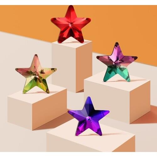 Astrobox New High Quality Pentagram Beads K9 Crystal Rhinestone DIY Clothing & Accessories Sew On Clothes Shoes Loose Beads