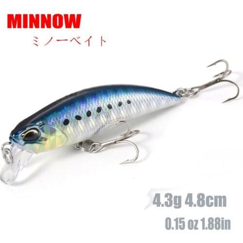 Minnow lure 48mm 4.3 wobblers Gcatfish predator Fishing lures swimbait jerk trout artificial baits carp Fishing accesorios mar