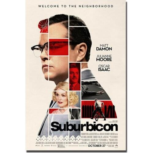 D0325 Suburbicon 2018 Movie Silk Fabric Poster Art Decor Indoor Painting Gift