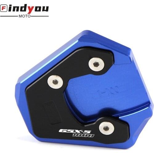 For Suzuki GSX-S1000 GSX-S1000F GSXS1000 GSR750 Brand New Kickstand Side Stand Extension Pad Enlarge Support Plate Black blue