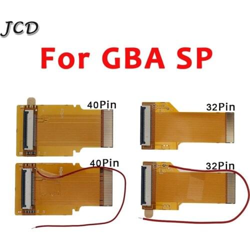 JCD For Gameboy advance SP Ribbon Flex cable AGS 101 backlit adapter 32 40 pin with/without cable For Nintendo GBA SP