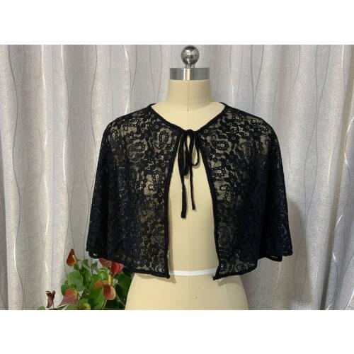 Lace Bolero Capes Wedding Shawl Women Bridal Shawl Evening Wraps Outwear Jacket Vintage Wedding Accessories