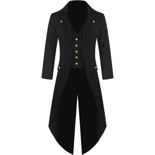 New Single-breasted Fashion Men Retro Tuxedo Jacket Mens Long Sleeve Coat Male Thin Outerwear Windbreaker Brand Clothing