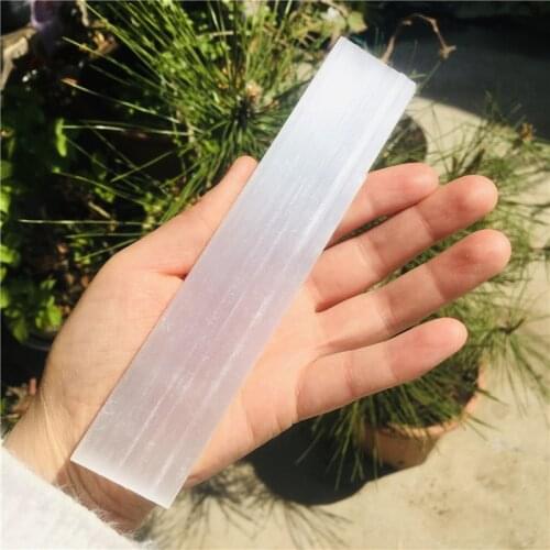 Natural Gemstone Gypsum Selenite Sticks Wands Energy Raw Stones Selenite