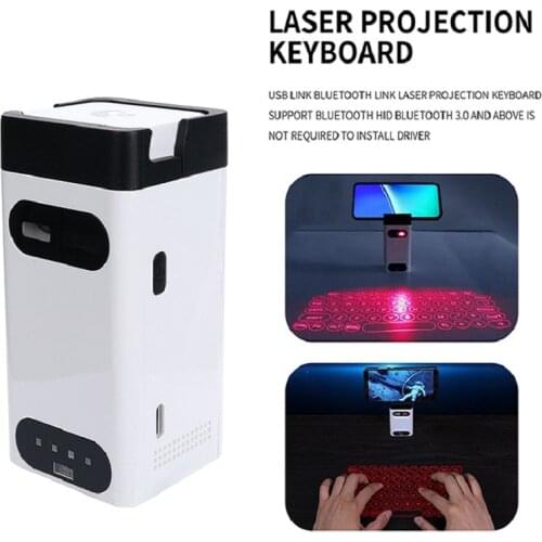 New Gaming Bluetooth Virtual Laser Keyboard Wireless Projection With Mouse Function Fingerboard Suitable For PC Phone Pad Laptop