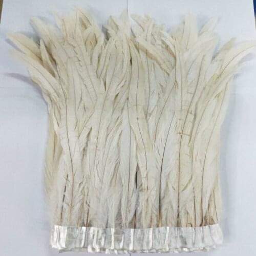 New 2 meters White Rooster Feathers Trim Cloth Sideband Chicken Pheasant Feather Trims fringe Clothing Wedding Feather Ribbon