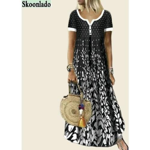 2021 European and American spring and summer new cotton positioning print small V-neck short sleeve dress