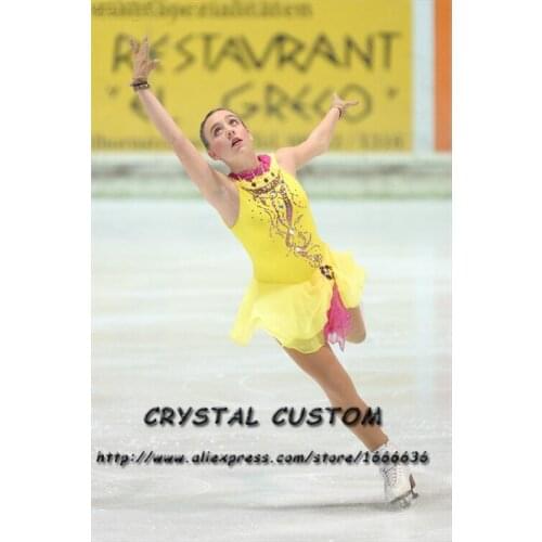 Girls Figure Skating Dresses Graceful New Brand Competition Figure Skating Dress Custom DR4003