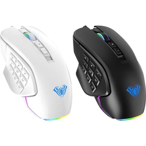 Professional Wired 14 Buttons Mice for Laptop Gamer Linux Internet Cafe PC