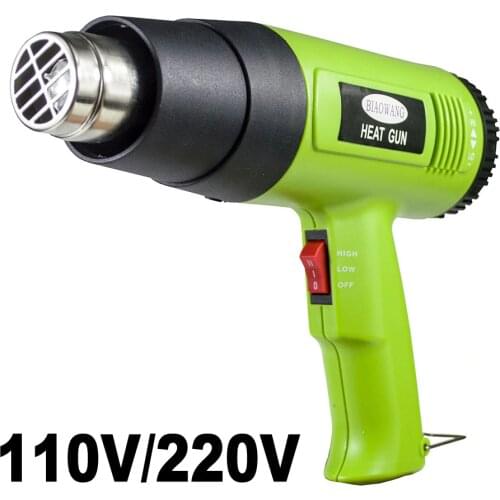 Thermal blower heat gun 110V 220V electric hot air gun with 2 steps of temerature 300/600 for heat shrink and home DIY embossing
