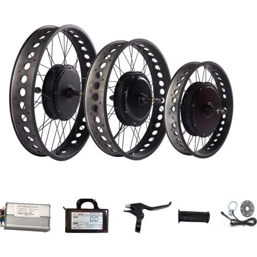 20 24 26'' 36V 250/350/500W Fat tire bike ebike kit 48V 750/1000W 1500W snow beach bicycle electric bike kit with SW900 display