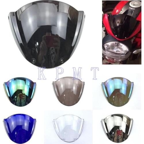 For Ducati Monster 796 795 696 659 1100S M1100 EVO Racers Windshield WindScreen Double Bubble
