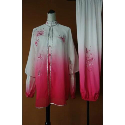 Wushu taichi taiji clothes changquan uniform Martial arts competition clothing embroidered kungfu nanquan taolu clothes uniform