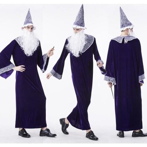 Halloween stage performance costume new magician adult male bar and nightclub suit performance suitable for any figure