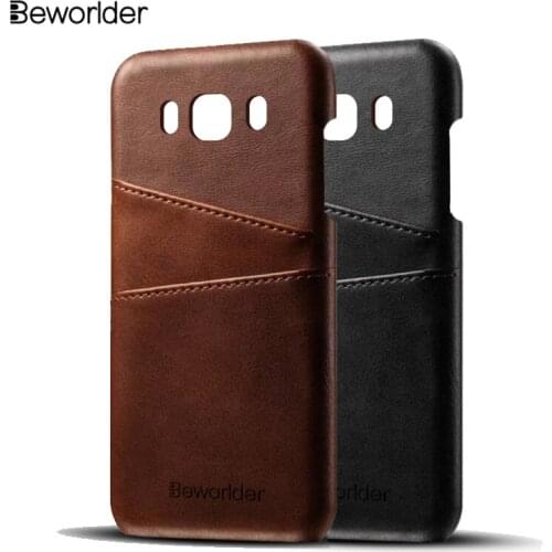 Hard Protect Case For Samsung S8 Plus S6 S7 Edge J5 J7 Prime Phone Cases PU Leather + PC