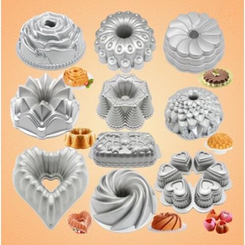 10 inch Cast Aluminum Christmas Rose Cake Pan Pumpkin Heart-Shaped Mousse Cake Mold Party Baking DIY Cake Pans Decoration Mould