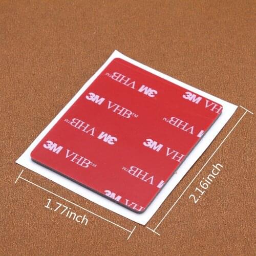 10pcs Square Gray Double Sided Foam Pad4.55.5*0.2cm Strong Adhesive Force Acrylic Foam Tape Two Sides Mounting Sticky Tape