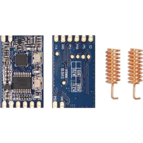 2pcs SV610 Auto Meter Reading Use Wireless RF Singal Data Transceiver Module SV610-868-TTL in 868MHz TTL Interface