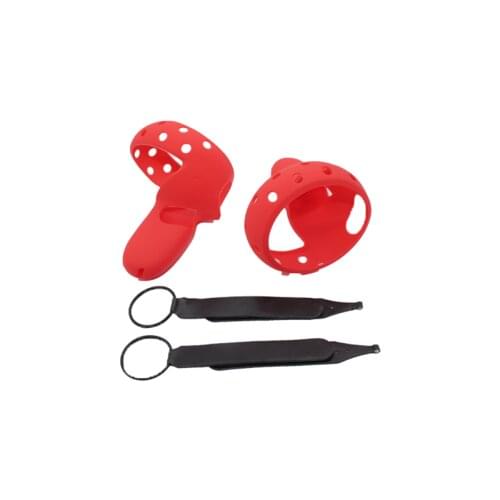 2in1 Touch VR Controller handle strap &Silicone Case Grip Cover for Oculus Quest 2 VR Gaming Controller Skin Sleeve Accessries