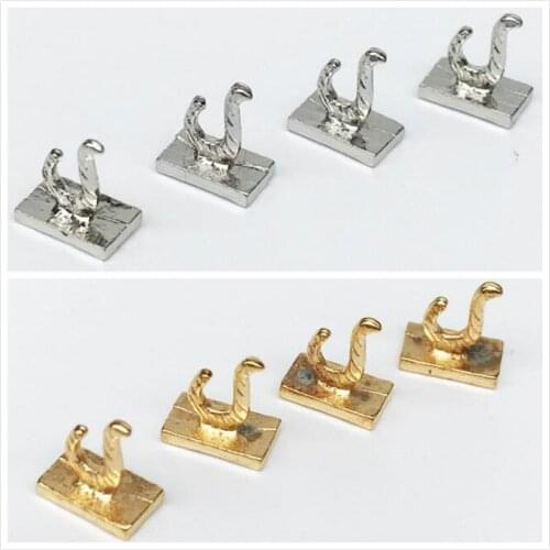 G07-X131 children baby gift Toy 1:12 Dollhouse mini Furniture Miniature rement Doll accessories alloy hooks 8pcs/set