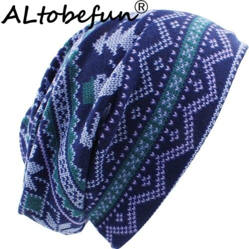 ALTOBEFUN Autumn Winter Feminino Vintage Design Dual-use Women Hats Skullies Beanies For Ladies Thin Girl Fashion Scarf BHT066