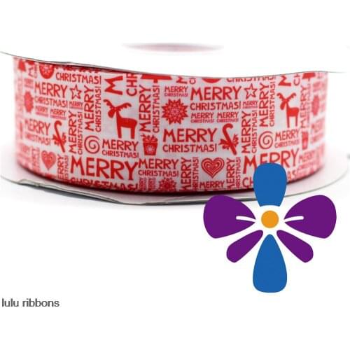 100 Yards 1-1/2" 38mm Christmas Printed Satin Ribbon DIY Handmade Hair Bow Hair Clips Accessories