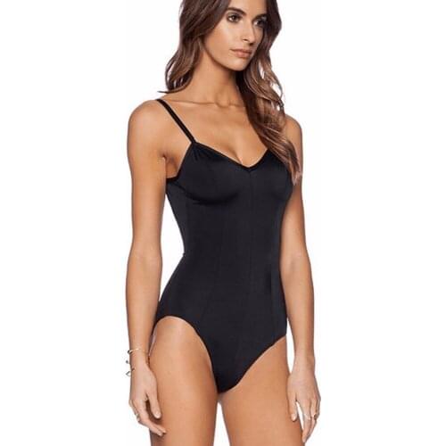 Black White One Piece Swimsuit Padded Swimwear Sexy Vintage Bathing Suit Plus Size High Waist Beachwear Print Solid Swim Suit