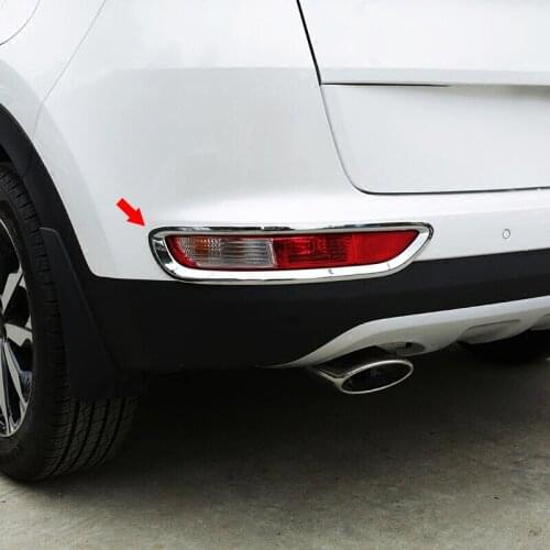 For KIA Sportage 4 QL KX5 2016 2017 2018 Rear Fog light Lamp Cover Trim sticker Car Styling Accessories 2pcs