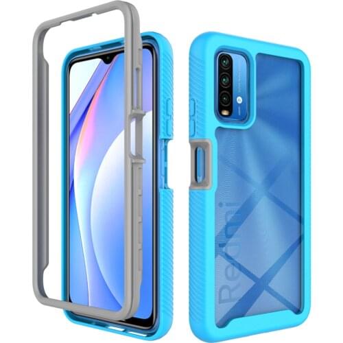 Hybrid Full Body Rugged Clear Protection Cover For Xiaomi Poco M3 Case Shockproof TPU Bumper Crystal Cases PocoM3 Phone Cover