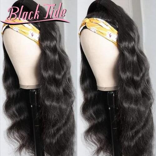 Headband Wigs Body Wave Headband Wig Human Hair Brazilian Headband Wig 150% Remy Head Band Wigs Human Hair Headbands For Women
