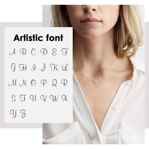 JUJIE Stainless Steel Initial Heart Necklace For Women 2020 Designed Letter Necklaces Jewelry Wholesale/Dropshipping