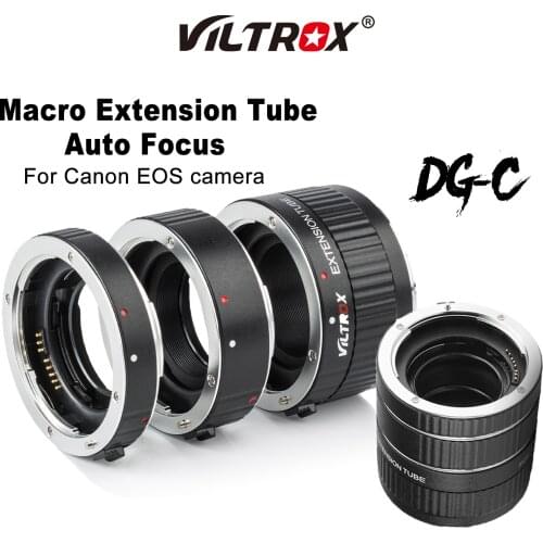 Viltrox DG-C Auto Focus Lens Adapter Macro Extension Tube Ring for Canon Camera EOS 2000D 850D 77D 60D 5D Mark IV III 7DII 80D
