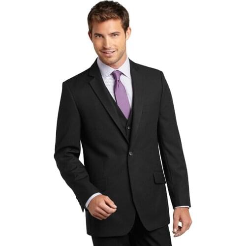 New Arrival One Button Groomsmen Groom Tuxedos Tailored Men Suits Wedding/Prom Best Blazer ( Jacket+Pants+Vest)