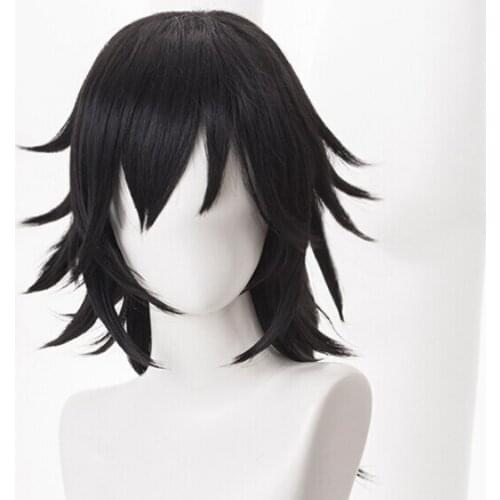 Demon Slayer Kimetsu no Yaiba Tomioka Giyuu Cosplay Wig Hair Halloween Carnival Wigs