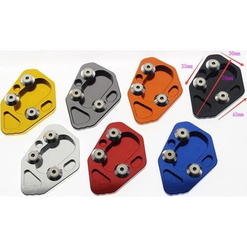 CNC Foot Kickstand Side Stand Extension Plate Pad For BMW F800R 09-14