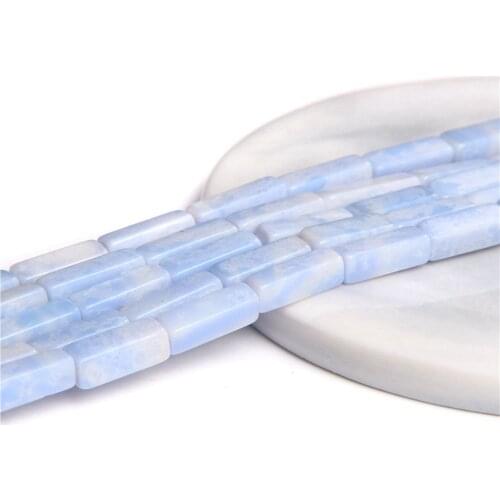 Natural Rectangle Lace Agat Strand Beads 4*4*13 mm Wholesale 15.5" Purple Polished Brick Stone Beads For DIY Making Jewery Gifts