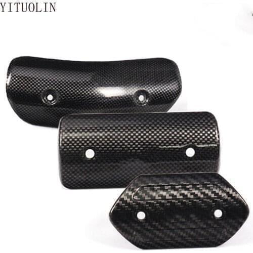 CARBON FIBER Motorcycle Exhaust Protector For BENELLI TNT 1130 TNT 300 TRK502 TNT 250 TRK 502X Motocross Escape Moto Accessories