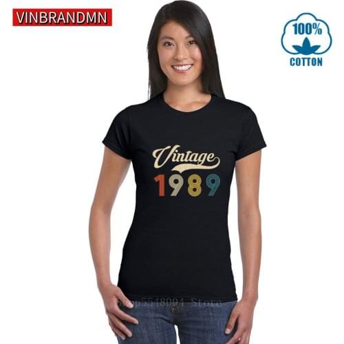 Retro 80s Brand Clothes Custom Birthday Best Gift Tee Shirt Vintage 1989 T shirt Classic 31 Years Old Tshirt Womens Day T-Shirt