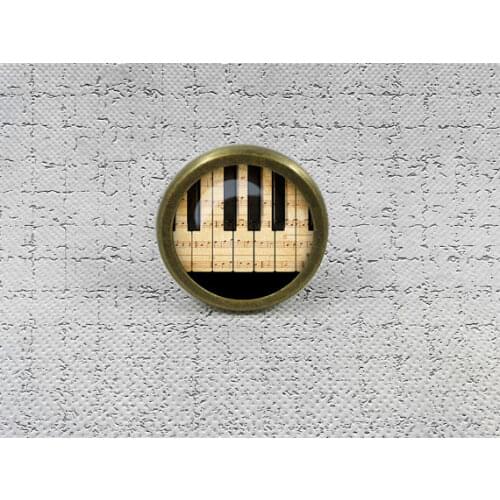 Piano- Drawer Knobs Pulls Handles / Kitchen Cabinet Knobs Handle Pull / Antique Brass Dresser Drawer Knobs Furniture Hardware