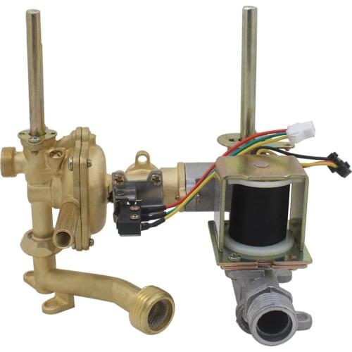 Assembly brass 1pc gas water heater flue gas valve kitchen household accessories water gas linkage valve hydraulic