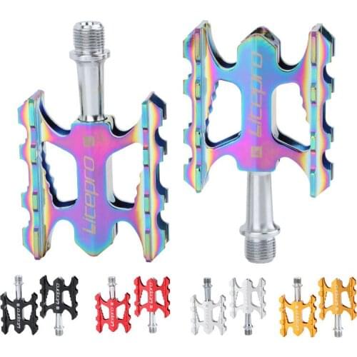 Bicycle pedal ultra-light folding bike pedal K3 lightweight aluminum alloy DU bearing pedal