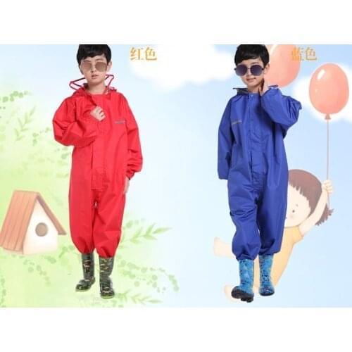 Rain waterproof Wide Brim Impermeable Environmental Tasteless Raincoat For Children rain coat pants trousers sport suit