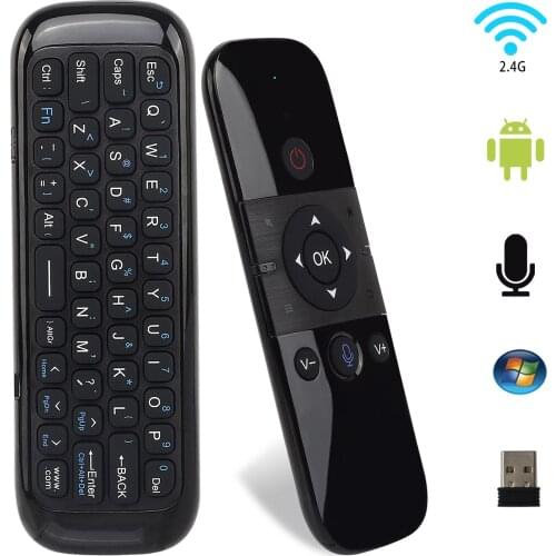 W1 M8 Pro Fly Air Mouse Wireless Keyboard Mouse 2.4G Rechargeble Mini Remote Control for Laptop Smart Android TV Box PC