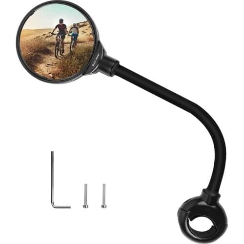 High-quality Rearview Mirror, Round Handlebar, All-round Rotating Hose To Adjust Bicycle Equipment Bike Accessories Cateye