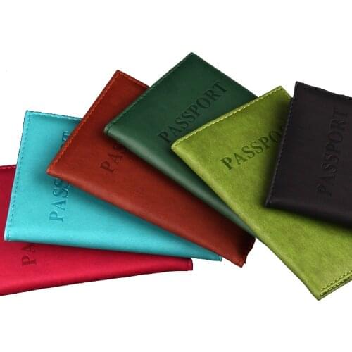 Zoukane 2019 Fashion Simple Solid Passport Cover PU Leather Passport Holder Case Wallet Travel Accessories ZSPC10