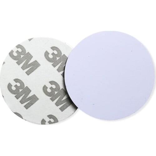 1Pcs Adhesive RFID Sticker 125KHz TK4100 ID Chip PVC Token 25mm Round Coin Tag Key Card Only Read for Access Control