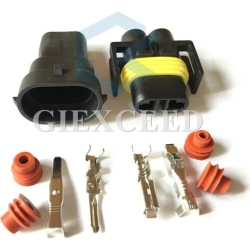 2 Sets 2 Pin 12124819 Female Male 880 Plug Connector Fog Lamp Light H11 H8 H9 Lamp Socket For Car